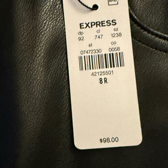 Express Black Leather Pants - Picture 7 of 7